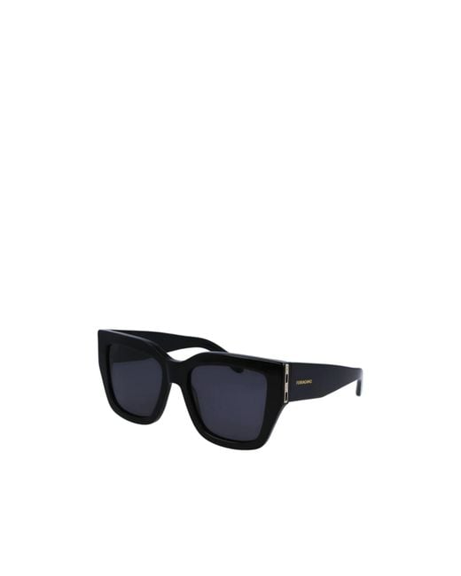Ferragamo Black Ferragamo Eyewear Butterfly Frame Sunglasses