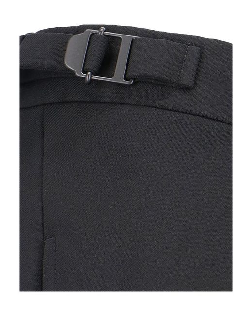 Balenciaga Black Loop Belted Wide-Leg Pants for men
