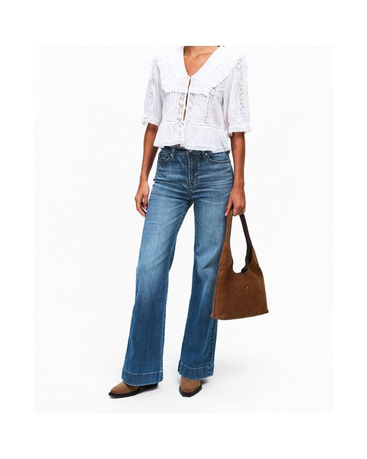 7 For All Mankind Blue Slim Fit Jeans