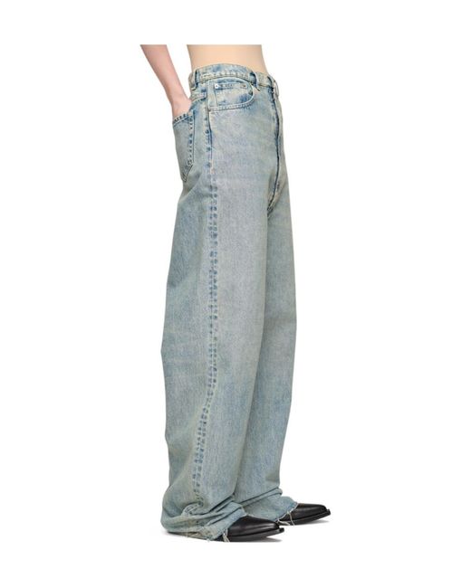 Maison Margiela Blue Wide-Leg Jeans