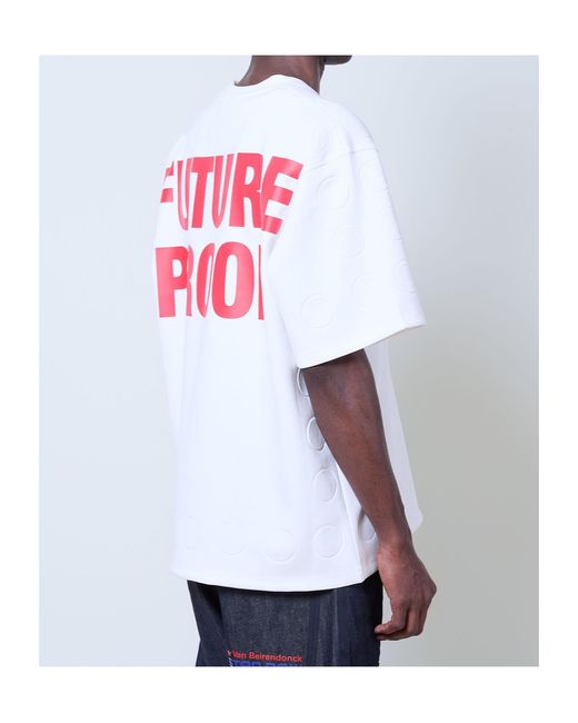 Walter Van Beirendonck White Text Graphic T-Shirt for men