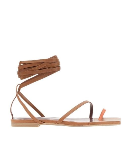 Staud Brown Nicola Gladiator Sandal