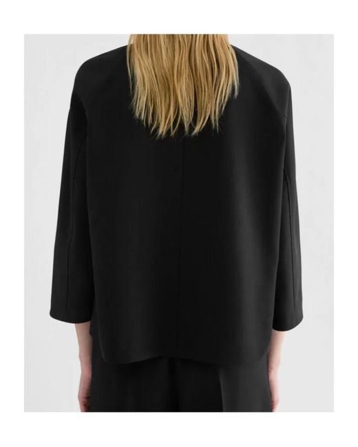 Jil Sander Black Wool Gabardine Jacket