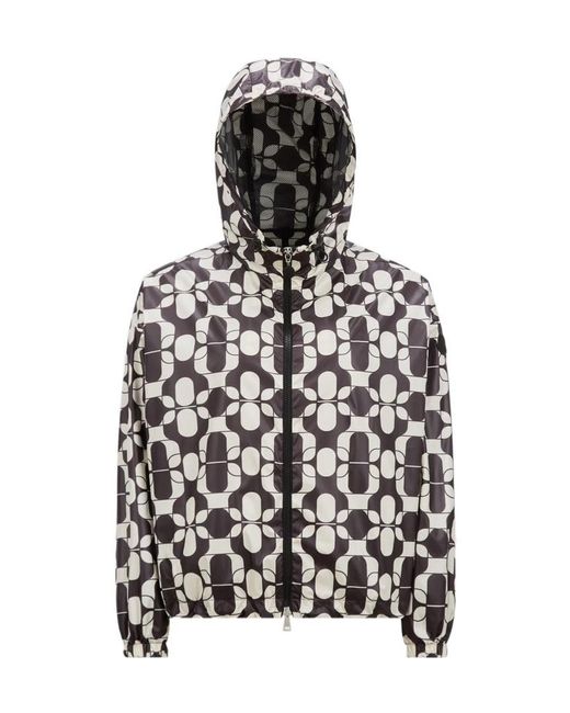 Moncler White Pichon Hooded Jacket