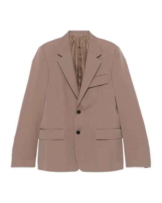 Lanvin Brown Long-Sleeved Suit Coat for men