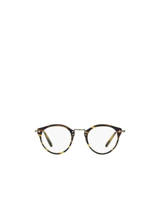 Oliver Peoples White Op-505 Round Frame Glasses for men