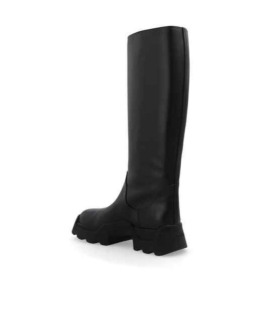 Proenza Schouler Black Stomp Boots