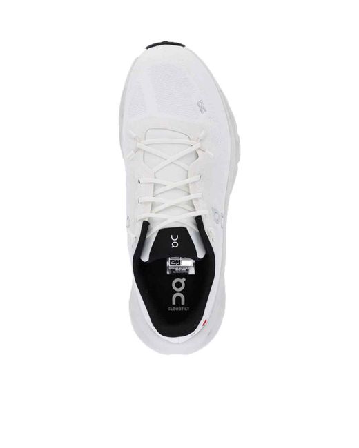 On Shoes White Cloudtilt Lace-Up Sneakers for men