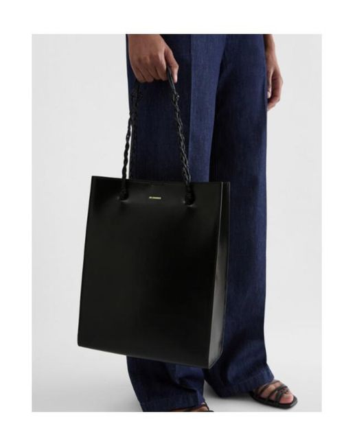 Jil Sander Black Tangle Tote
