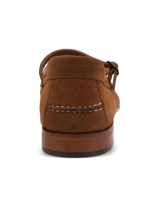 Hereu Brown Round-Toe Flat Shoes