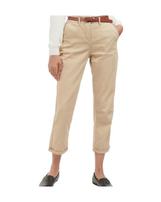 Barbour Natural Belt Loop Casual Pants