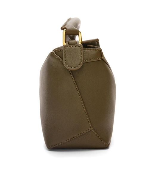 Loewe Green Mini Puzzle Shoulder Bag