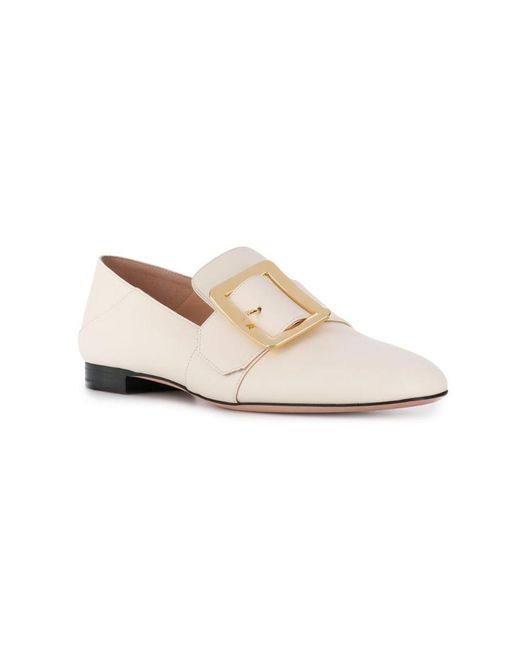 Bally White Janelle Loafers