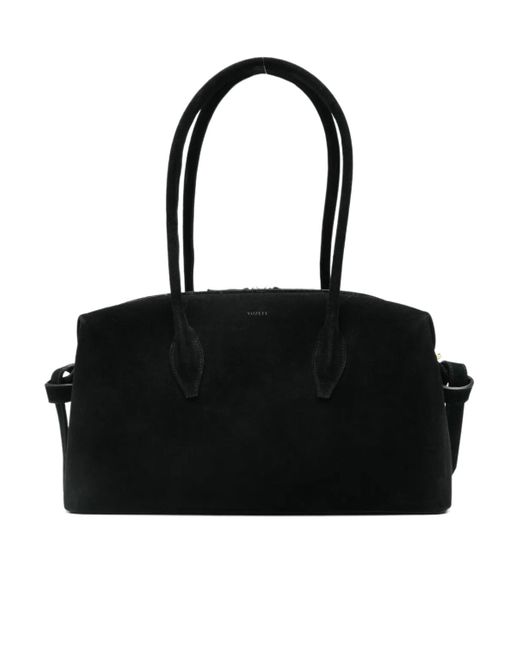 Yuzefi Black Suede Tote Bag