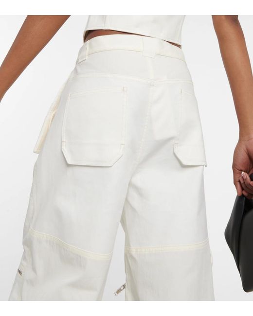 Dion Lee White Pocketed Casual Pants