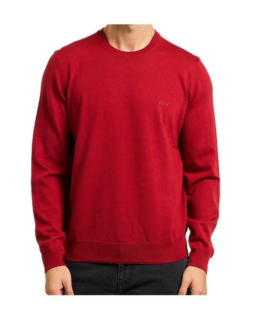 Boss Red Crew Neck Sweater for men