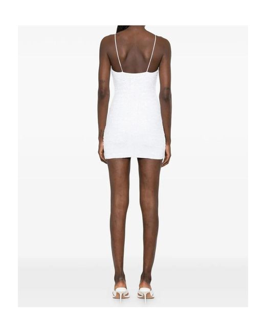 Oseree White Oséree Sequin Mini Dress