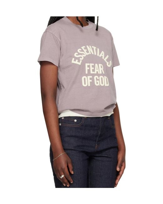Fear Of God Gray Short-Sleeved T-Shirt