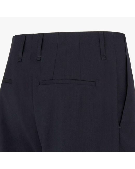 Fendi Blue Tailored Straight-Leg Trousers for men