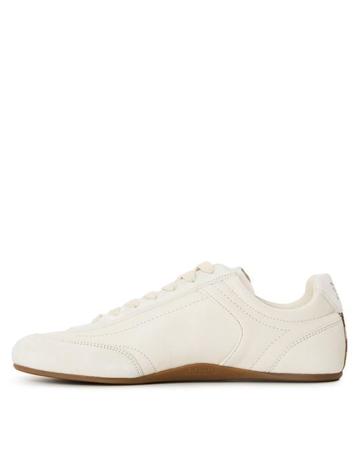 Burberry White Classic Low-Top Shoes