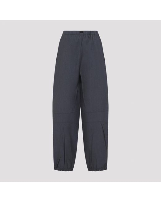 Prada Blue Drawstring Casual Pants