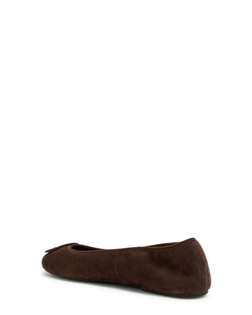 Tory Burch Brown Suede Ballet Flats