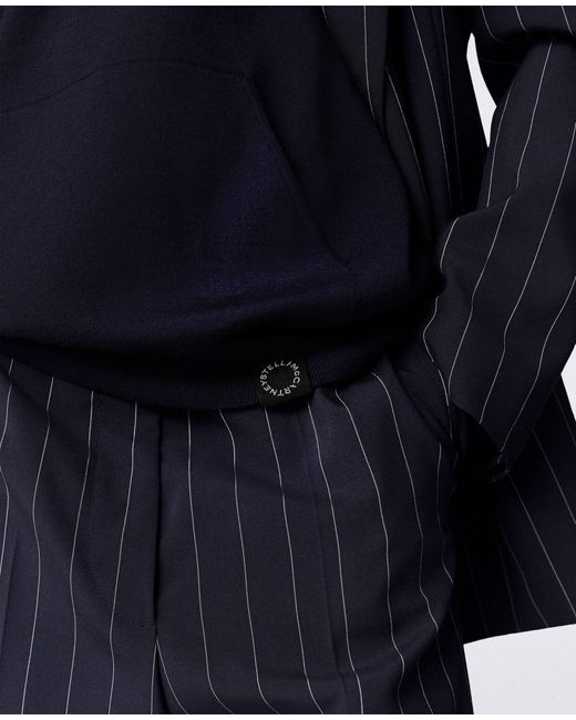 Stella McCartney Blue Tailored Pinstripe Shorts