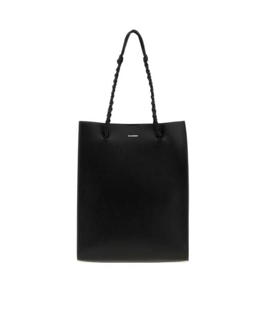 Jil Sander Black Tangle Shopping Tote Bag for men