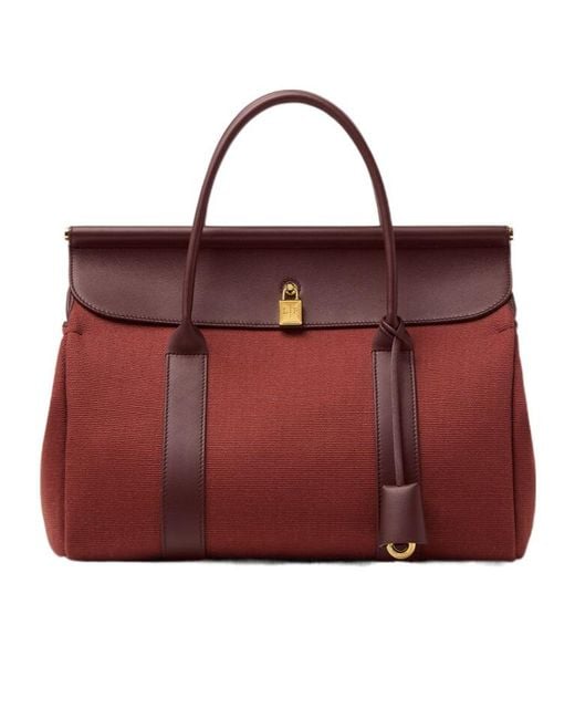 Loro Piana Red Loom Bag L32