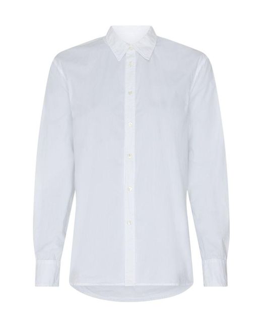 Nili Lotan White Button-Down Long-Sleeved Shirt