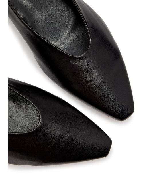 Aeyde Black Betty Leather Ballet Flats