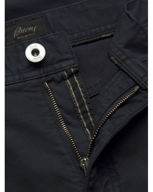 Brioni Blue Meribel Belt Loop Jeans for men