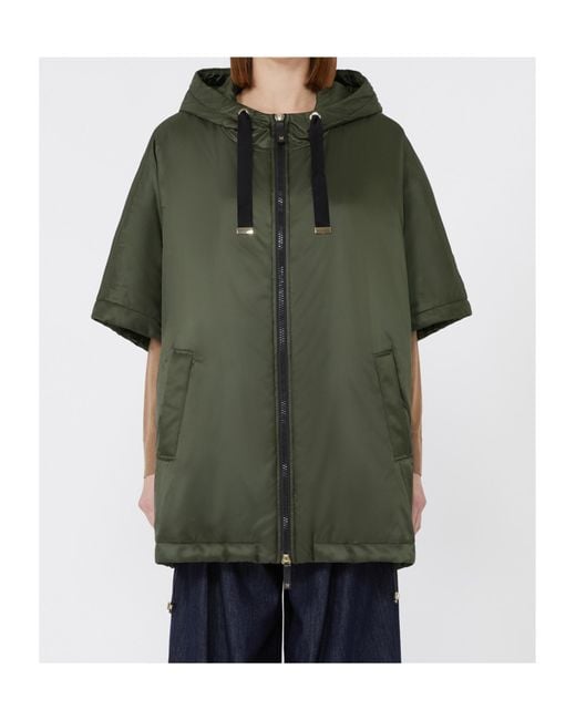 Max Mara The Cube Greenci Zip-Up Padded Cape