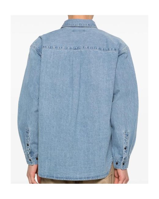DUNST Blue Pocket Button-Up Shirt for men