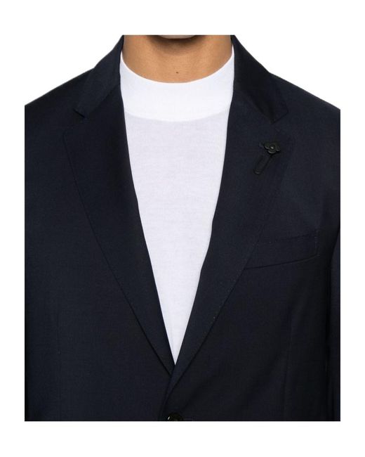 Lardini Blue Single-Breasted Two-Piece Suit for men