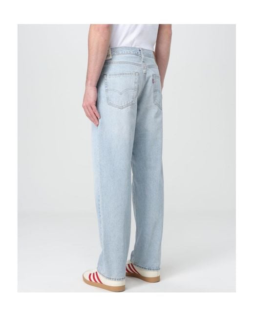 Levi's Blue 568 Relaxed Loose Jeans for men