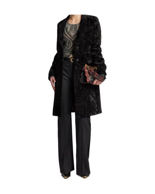 Etro Black Stretch Trousers