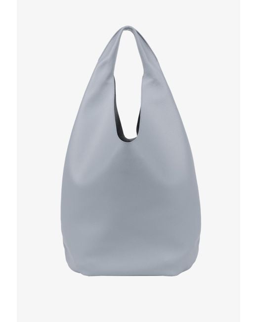 A.P.C. Blue Le Neige Leather Tote Bag