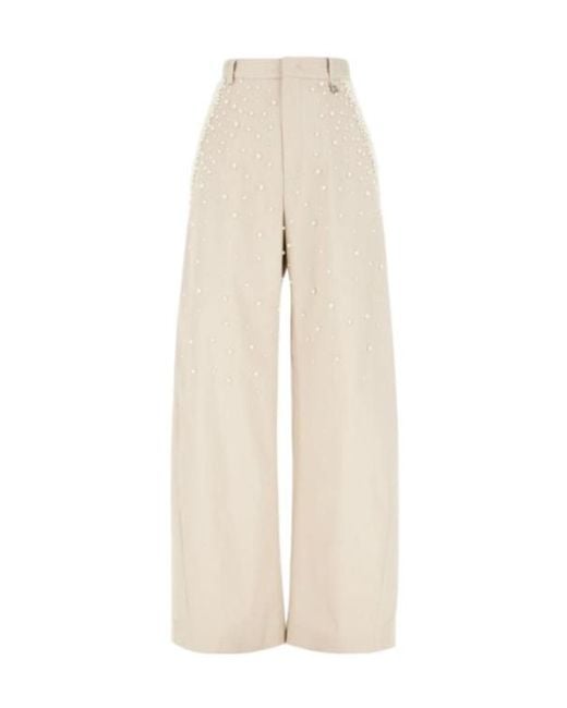 GIUSEPPE DI MORABITO White Casual Pants With Belt Loops