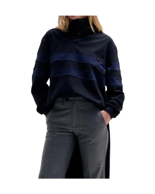 DARKPARK Blue Jill Striped Polo Dress