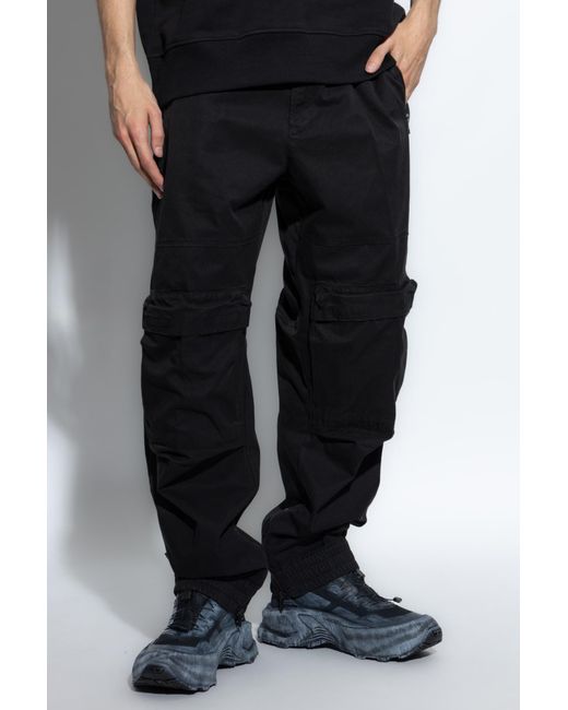 DIESEL Black Beeck Trousers for men