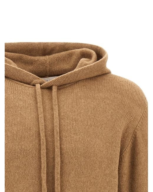 Roberto Collina Brown Hooded Sweater for men