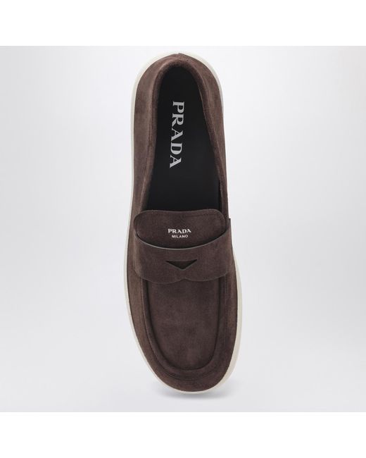 Prada Brown Lifestyle Loafers for men