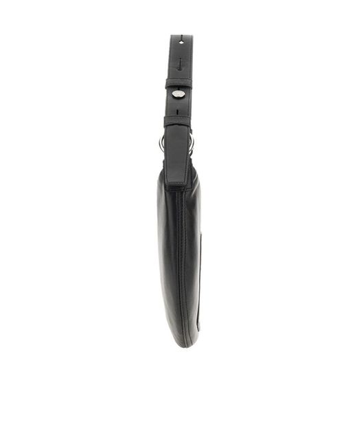 Moschino Black Jeans Zipped Shoulder Bag