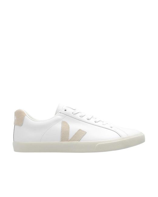 Veja White Esplar Low-Top Sneakers for men