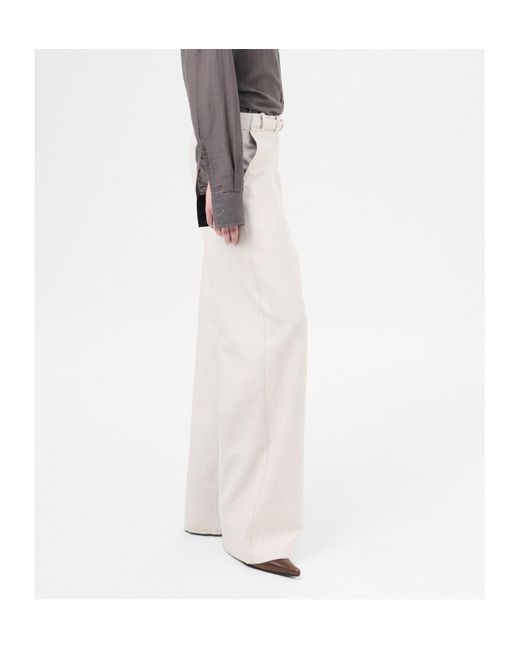 Our Legacy White Wide Leg Pants