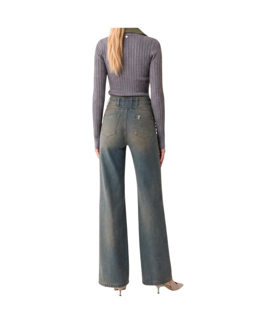 Liu Jo Gray Button-Front Cardigan