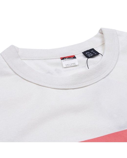 NANGA White Crew Neck T-Shirt for men