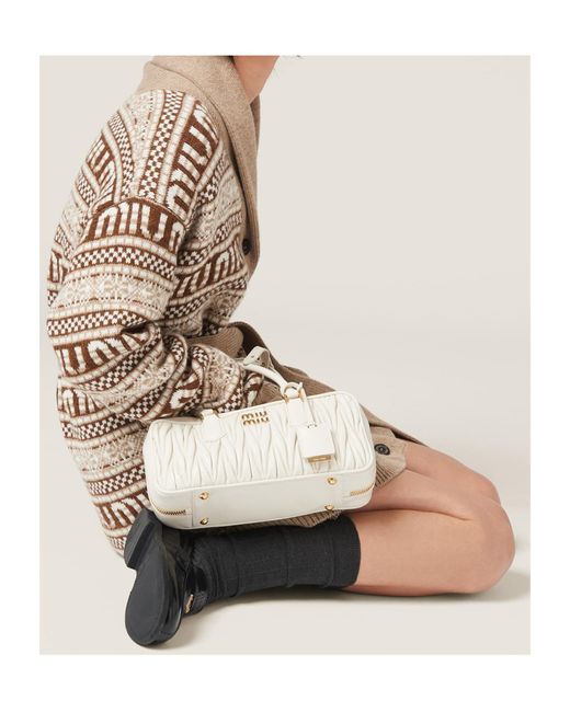 Miu Miu Brown Button-Up Belted Cardigan