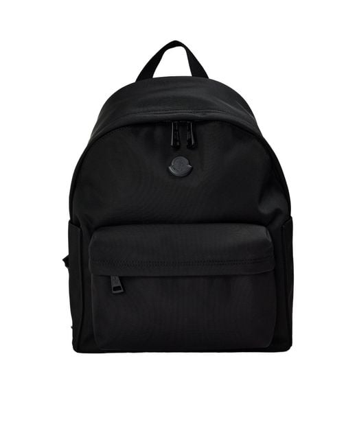 Moncler Black Classic Backpack for men